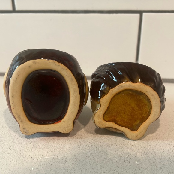 Vintage Ceramic Owl & Hedgehog Tealight Holders | Woodland Decor - Picture 4 of 5